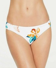 BAR III Iris Hipster Bikini Bottom sz S White Multi
