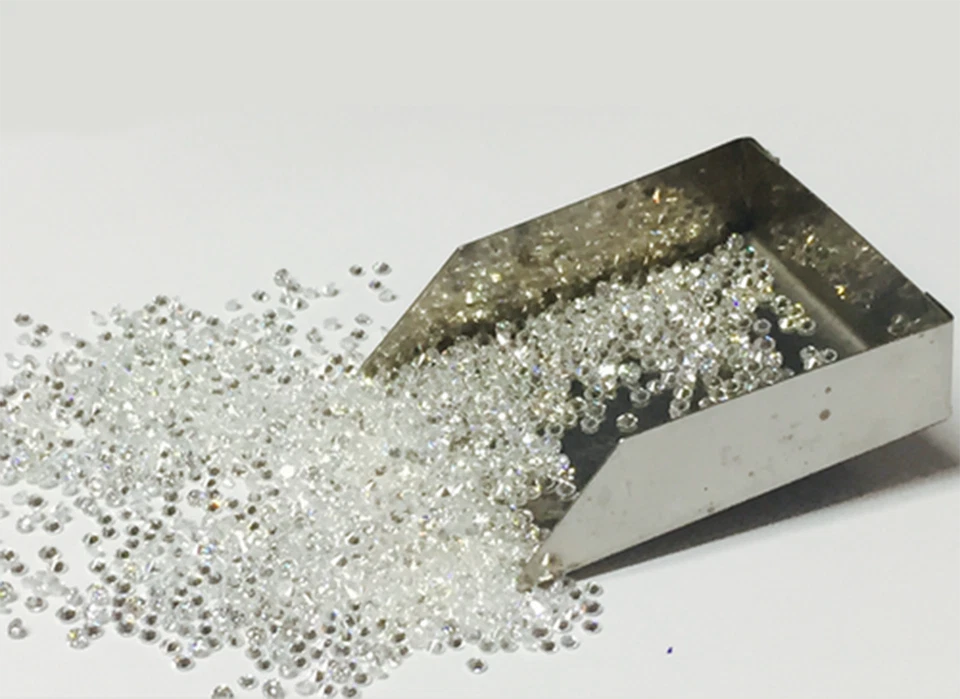 Lote de 10 peças de diamantes soltos naturais redondos 0,10 quilates SI- I1 clareza G-H cor branca - Imagem 3 de 4