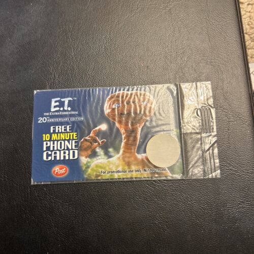 Jb8a Et, The Extra Terrestrial 20Th Anniversary 10 Minute Phone Card Post Unopen - Picture 1 of 2