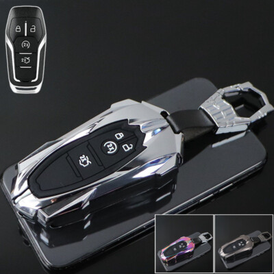 Alloy Silicone Car Key Case Cover For Ford Edge Fusion Explorer F-150 Mustang