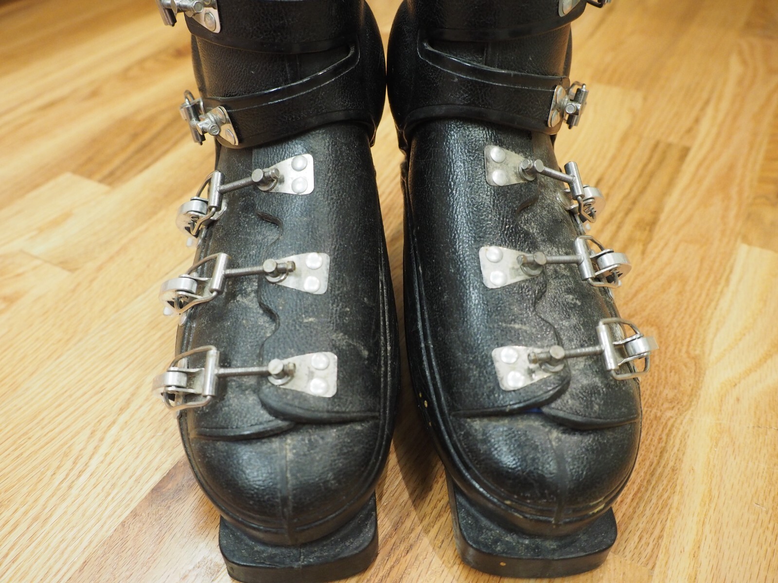 SALOMON Scarponi da sci lunghi vintage in pelle taglia 8