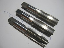 Morse FYR 1"-8 NC HS 3 4 flute Right Hand GH4 taper plug bottoming tap 3pc set