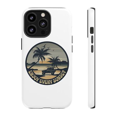 Enjoy Every Sunset Tough Case For iPhone, Google Pixel and Samsung Galaxy Phones