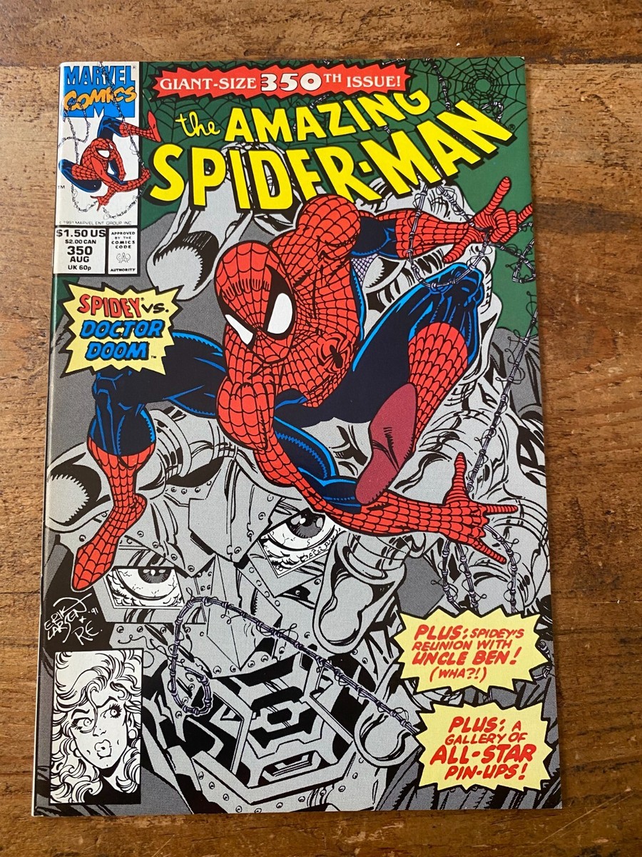 Amazing Spider-Man #350 vs. Doctor Doom Marvel Comics Erik Larsen