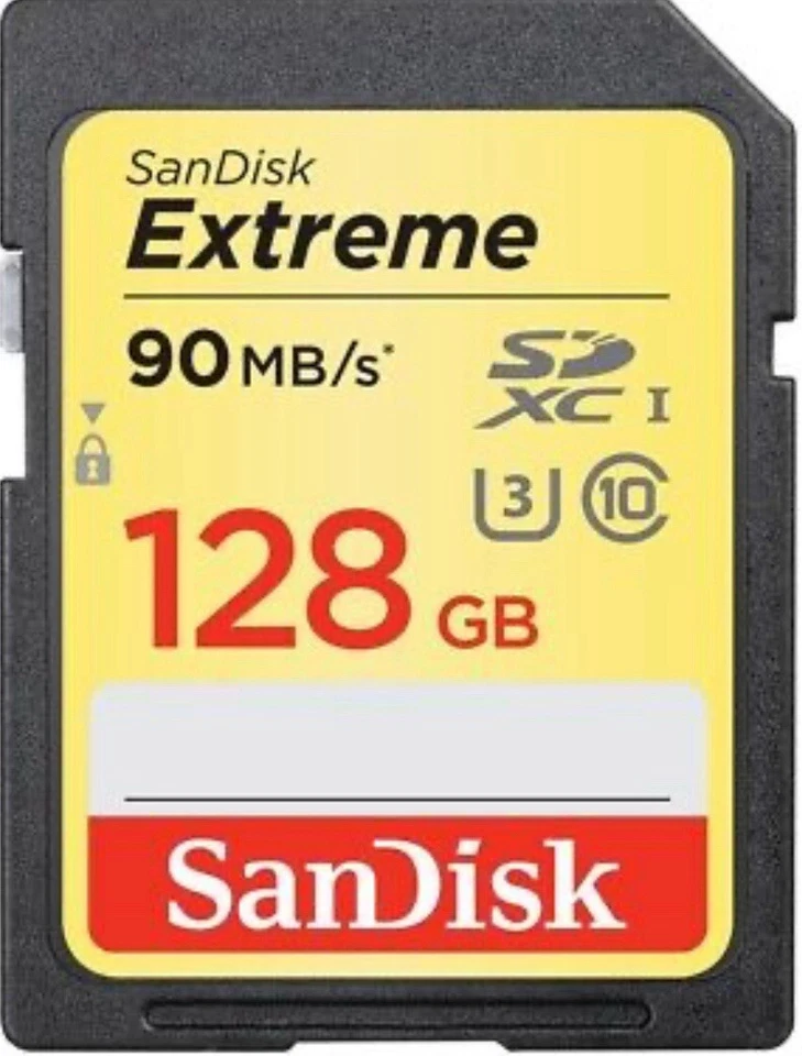 Sandisk Extreme SDXC UHS-I Card 128GB 90MB/S 600 X - Image 3 of 4