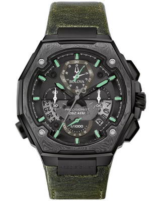 Bulova Precisionist X Special Edition Grün Herren Armbanduhr 98B355