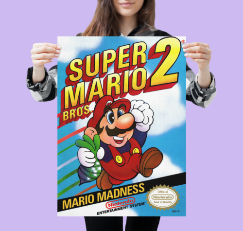Retro NES Poster Vintage Super Nintendo Poster 80er 90er Jahre Wandkunst A5 A4 A3 A2 - Bild 44 von 52