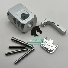 For GLOCK Gen 1-3  Glock 17-26 Muzzle Extended Control Kit Silver