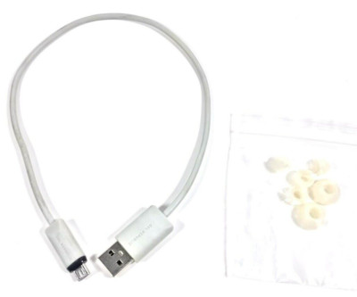 SOL Republic Micro-USB Ladekabel & Ohrpolster, Weiß