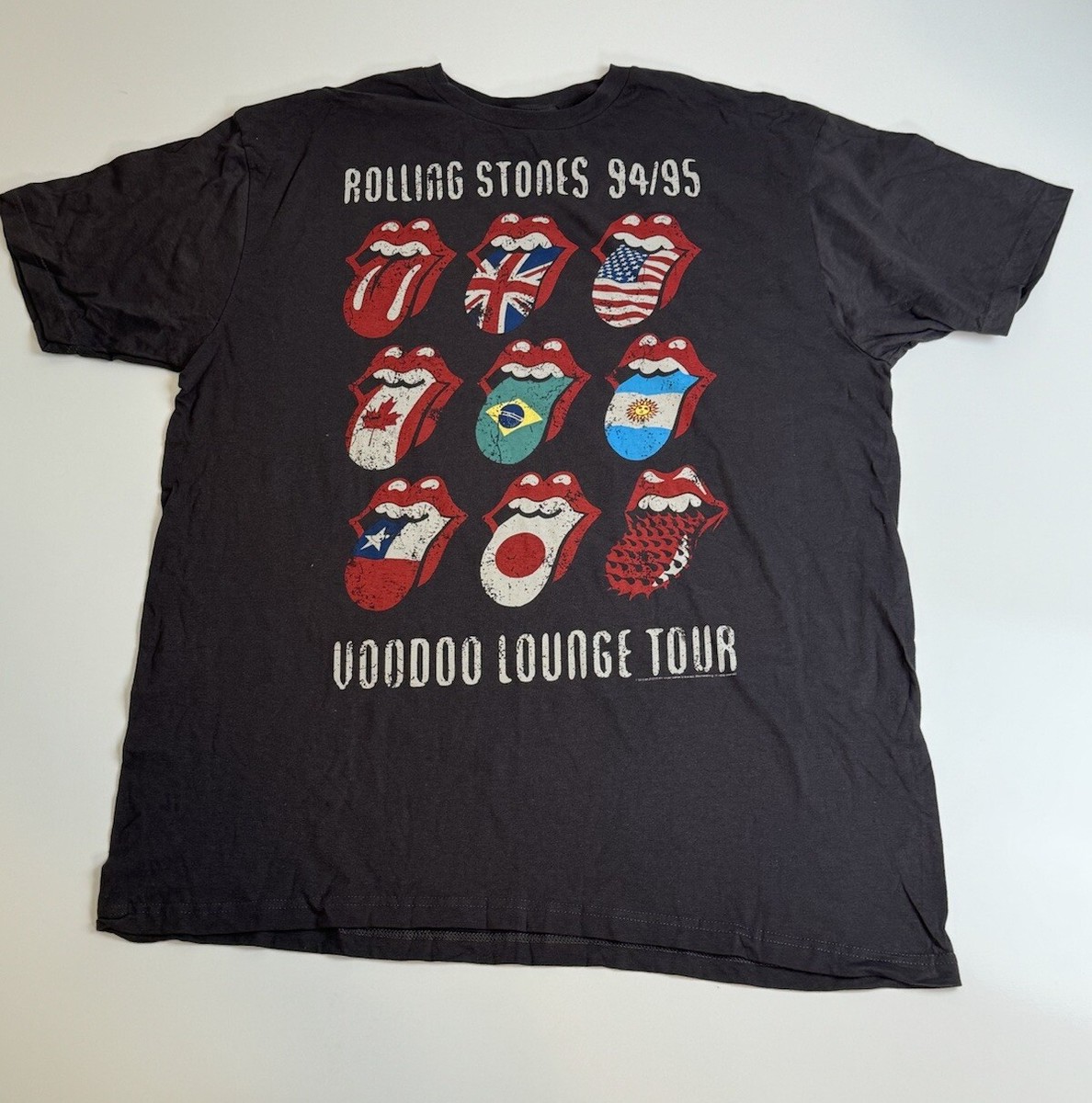 ROLLING STONES Voodoo Lounge Tour 94/95 Tongues T Shirt Size ROLLING STONES Voodoo Lounge Tour 94/95 Tongues T Shirt Size