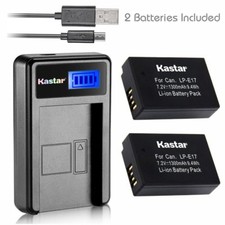 Kastar 2 Battery  LCD-1 USB Charger for Canon LP-E17 LPE17 LC-E17