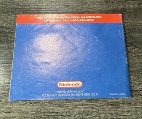 Punch-Out NES Original Nintendo SOLO MANUAL Aut&eacute;ntico Folleto Original