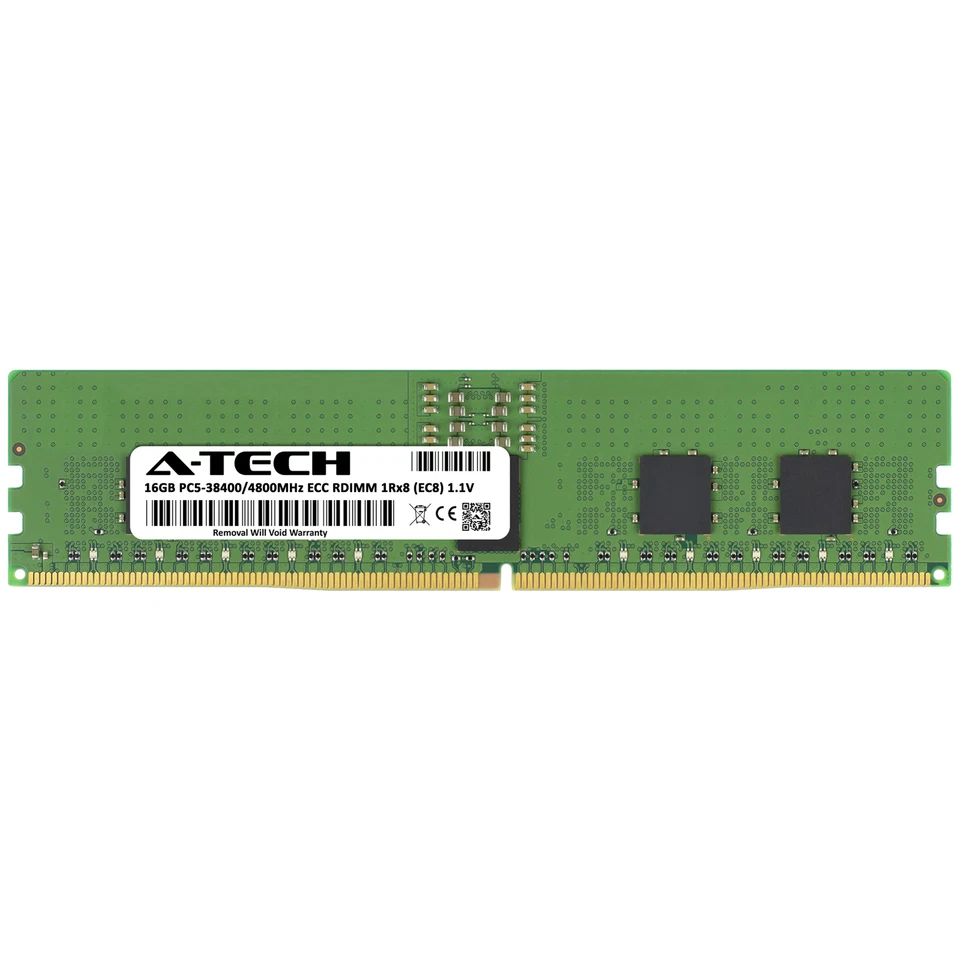 16GB DDR5 4800 EC8 RDIMM Micron MTC10F1084S1RC48BA1 Equivalent Server Memory RAM - Image 2 of 4