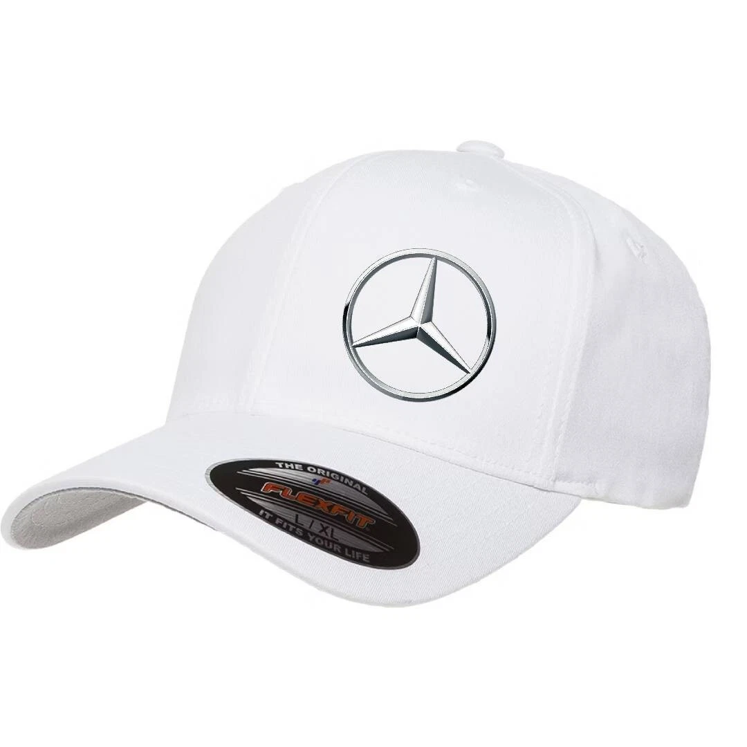 Mercedes Benz Motor AMG Logo Cap 5001 Flexfit Baseball Hat S/M and L/XL