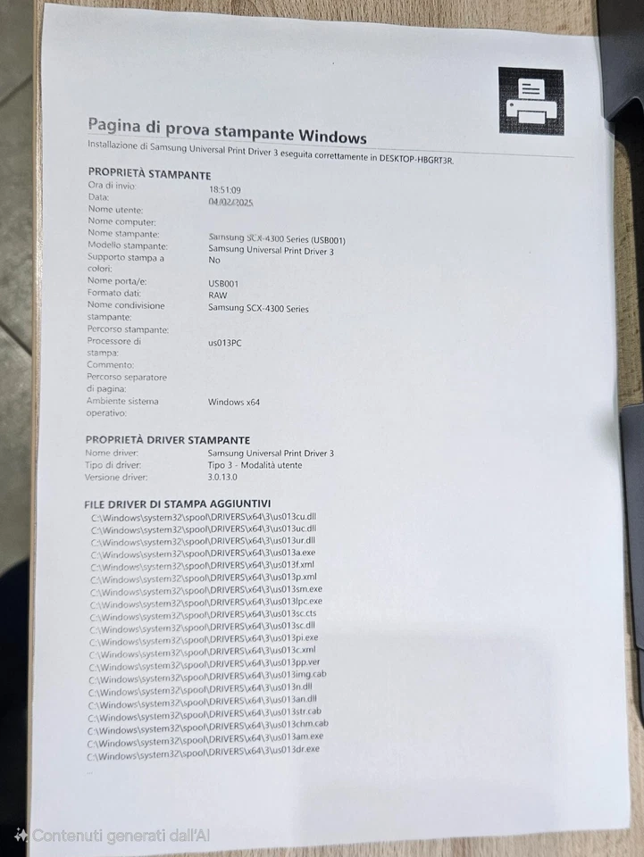 Stampante laser Multifunzione SAMSUNG SCX-4300 - Immagine 4 di 4
