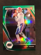 2021 PRIZM DRAFT PICKS GREEN PRIZM KYLE TRASK ROOKIE CARD RC #109 Buccaneers . rookie card picture