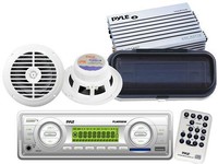 Brand Marine Boat Aux Usb Player Radio 2 Speakers + 200 Watt Amp & Cover Pkg on sale Brand Marine Boat Aux Usb Player Radio 2 Speakers + 200 Watt Amp & Cover Pkg on sale