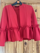 Ikrush Red Frill Jacket Size 8