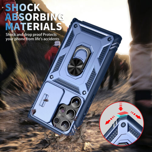 For Samsung Galaxy S24+/S24 Ultra Case Camera Lens Slide Cover Screen Protector - Picture 36 of 41