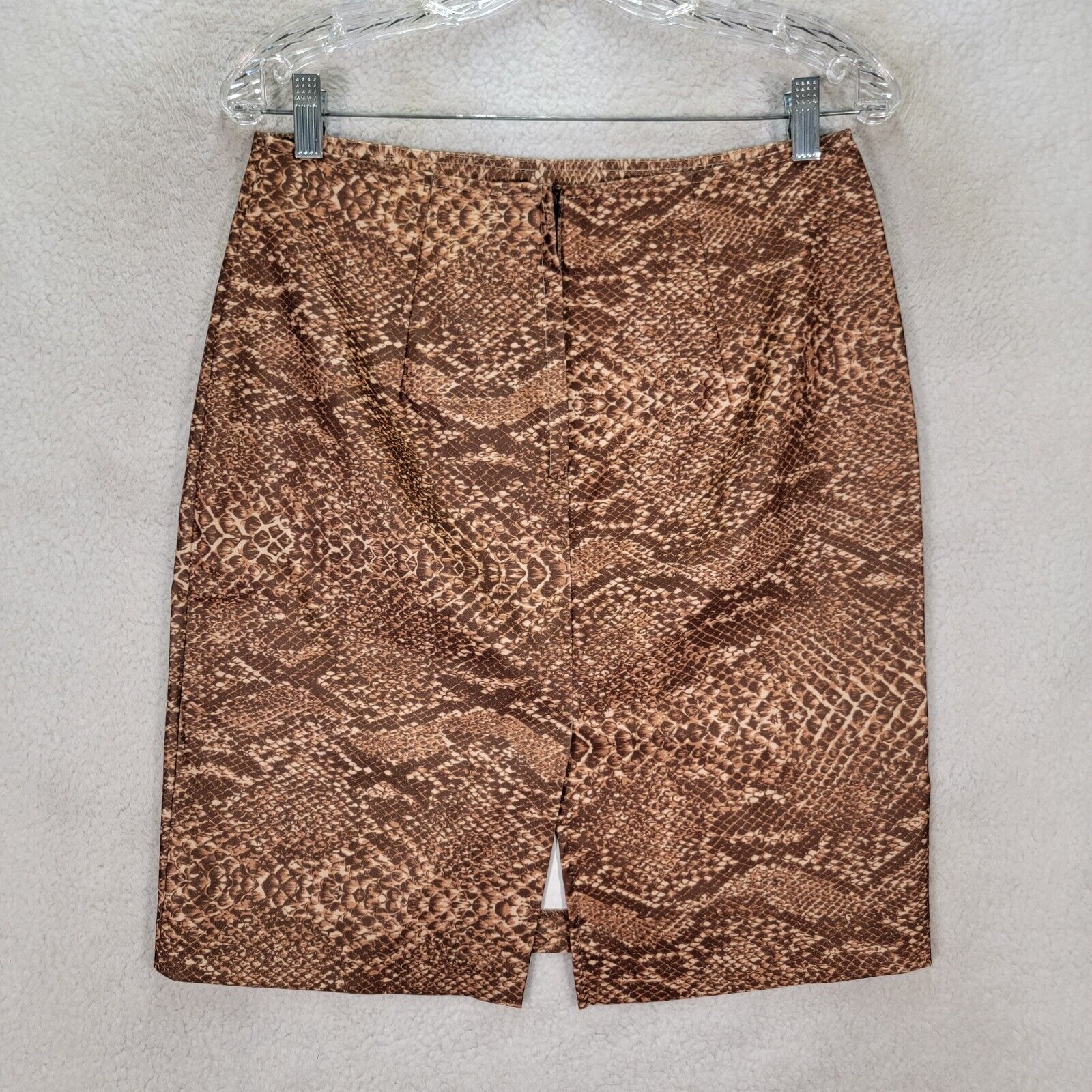 Y2K XOXO Womens Skirt Size 9 Brown Python Stretch… - image 15