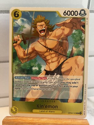 Kin'emon - OP04-102 - NM - Rare - English OP04 - One Piece TCG