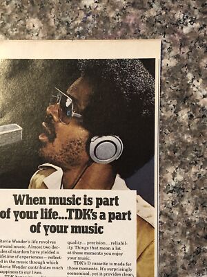 Stevie Wonder TDK特集冊子 Vintage Ads- Stevie Wonder TDK - Wooden Poster – Famous Rebel