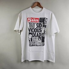 HOT 90s The Sex Pistols Sid Vicious Dead Vintage Punk Skinhead T shirt
