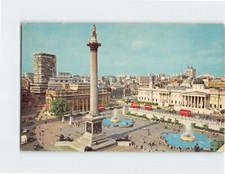 Postcard Trafalgar Square and Nelson s Column London England
