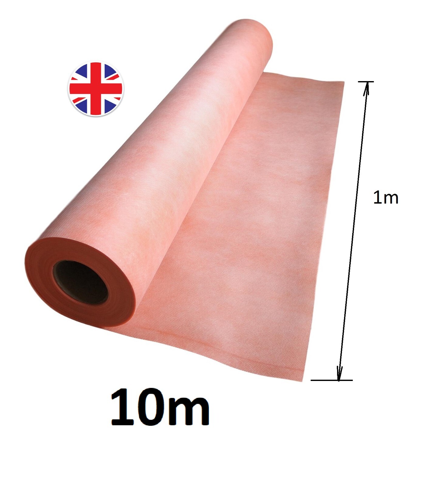 Matting Membrane Waterproof Tanking Shower Decoupling Wet Room System Orange 10m