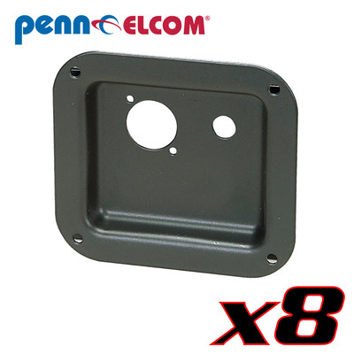 8 Penn Elcom D0949/12K Dish Neutrik D Speakon NL4MP Powercon+1/4'' 4''x 4-3/8''