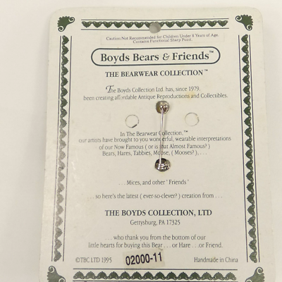 U16 Bobson 看板 Boyds Bears FOB 2000 Bearwear Pin # 02000-11 WJJ85 | eBay