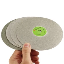 Diamond coated 5" inch 80 to 3000 Flat Lap wheel Lapidary lapping polishing disc