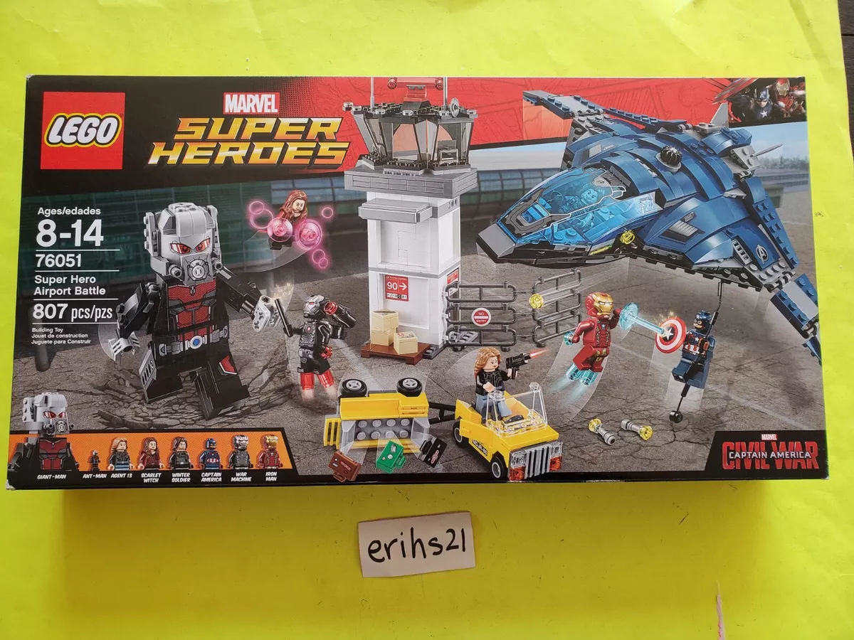 Lego Marvel Super Hero Airport Battle (76051) Civil War New Sealed Box 673419250429 | eBay