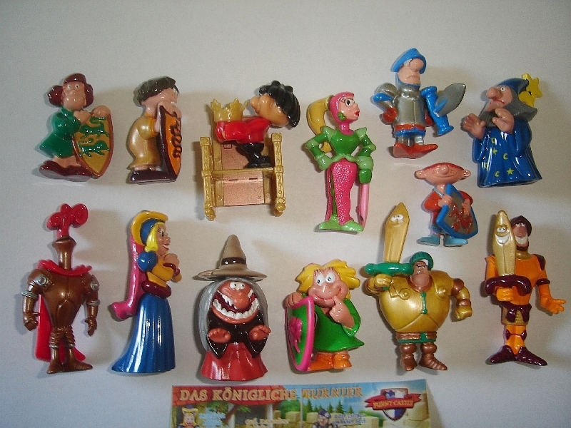 KOREA FORK FIGURINE 朝鮮王朝フィギュリン9個セットまとめ売り KINDER SURPRISE SET - FUNNY CASTLE ROYAL COURT 2004 - FIGURES