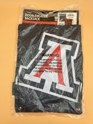 Arizona Wildcats Blue Red Doubleheader Backsack by Logo Brands 18'' x 13'' New