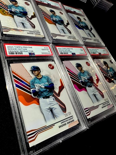 2024 TOPPS PRISTINE Shohei OHTANI (8) Lot - PSA 10 + 9 6 Colors 6 graded READ - Picture 12 of 18