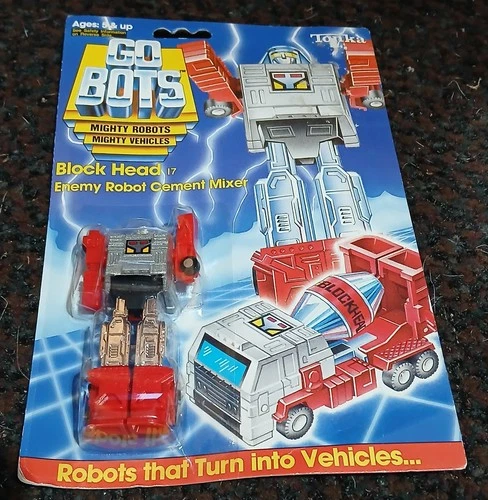 Tonka GoBots Block Head 17 Enemy Robot Cement Mixer 1984 Vintage