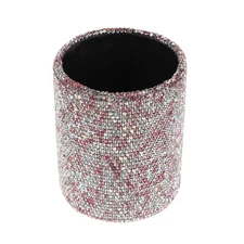  Pen Holder For Desk: Bling Makeup Organizer - Desktop Storage Pencil Case -