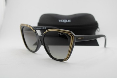 NEW VOGUE EYEWEAR VO 5448-SL W44/11 BLACK GOLD AUTHENTIC SUNGLASSES 56-17