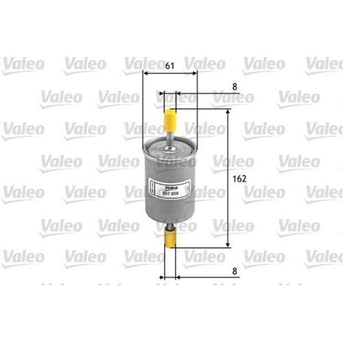 1X Kraftstofffilter Valeo 587008 Passend FüR Alfa Romeo Audi CitroËN Fiat VW-image
