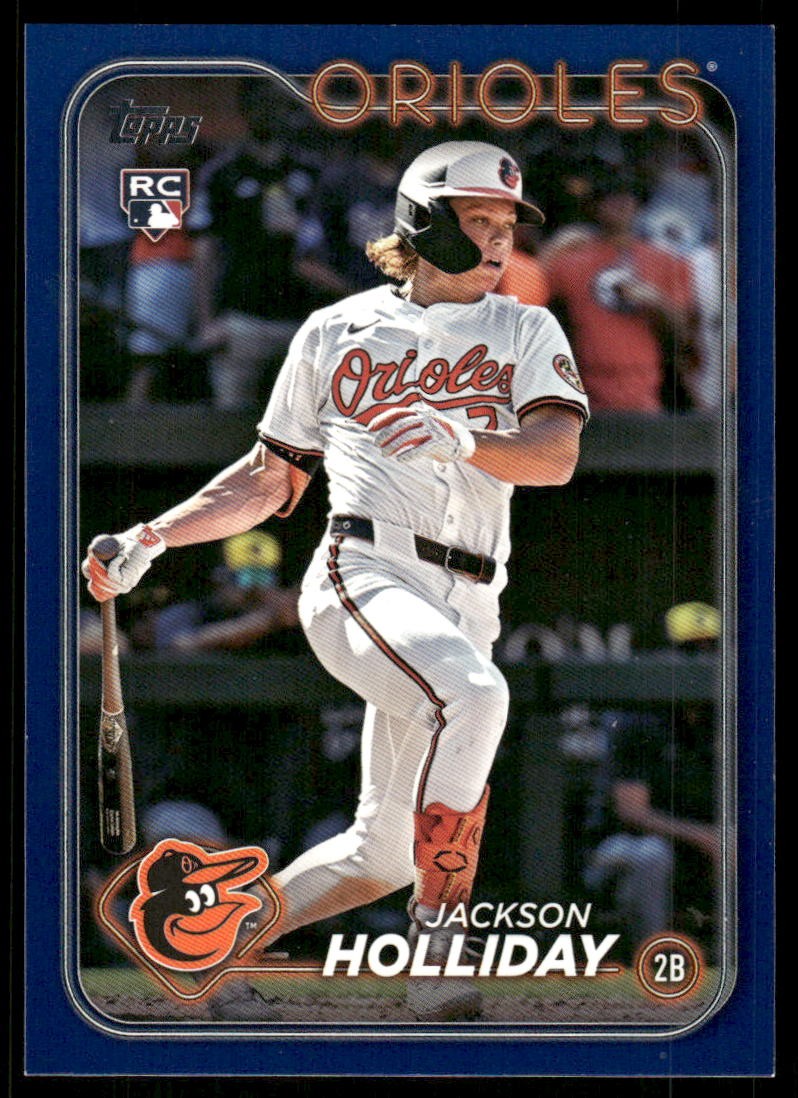 2024 Topps Update Jackson Holliday Royal Blue Rookie #US50 Baltimore Orioles
