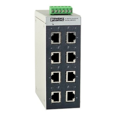 PHOENIX CONTACT FL SWITCH SFN 8TX-PN 2891018 INDUSTRIAL ETHERNET SWITCH