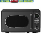 Retro Countertop Microwave 700W 10 Power Levels Automatic Defrost Cooking Oven