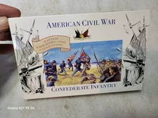 Accurate Civil War Confederate Infantry Tan Soldier Figures 1/32 #0004