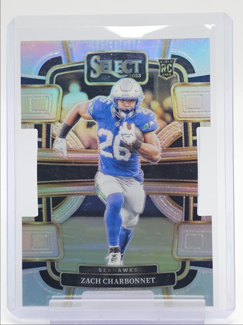 ZACH CHARBONNET 2023 SELECT CONCOURSE ROOKIE SILVER PRIZM DIE CUT RC Q3637