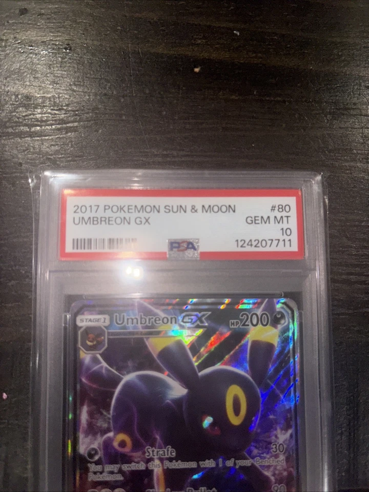 Umbreon GX PSA 10 Ultra Rare Full Art Pokemon Sun And Moon Base Set 80/149 - Image 2 of 4