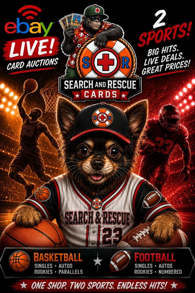 🐶 Zeke's Basketball & Football Card Auction! 🏀🏈