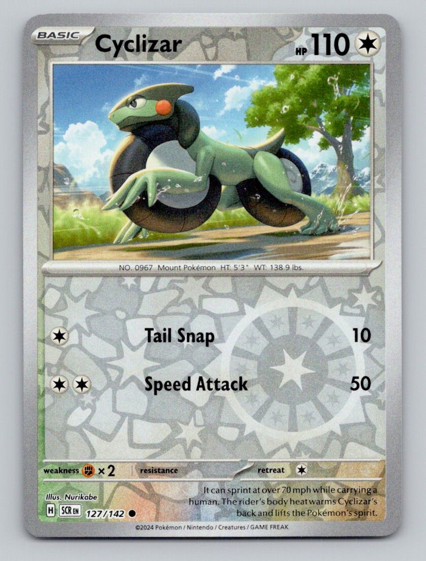 Cyclizar 127/142 Common Stellar Crown Pokemon Reverse Holo Near Mint