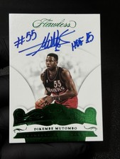 2017 Dikembe Mutombo Flawless  Auto Emerald /5