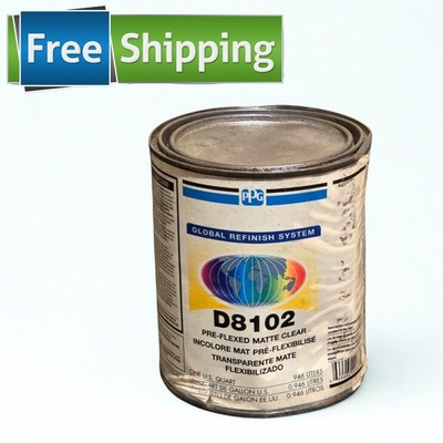 PPG D8102 Pre Flexed Matte Clear Quart Global Refinish System OEM Finish